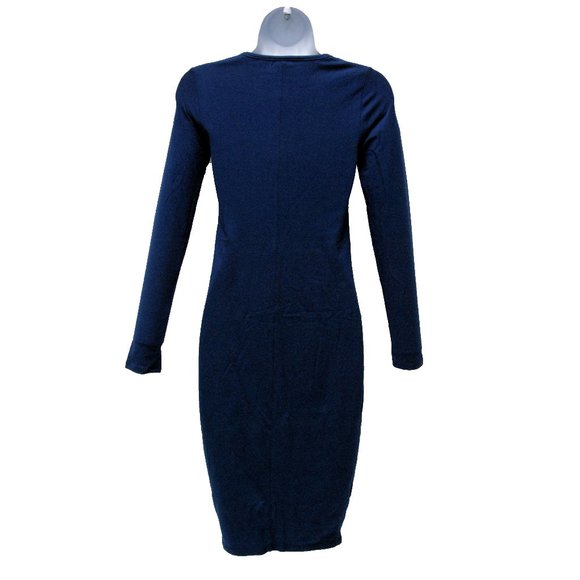 MARINE LAYER Lexi Longsleeve Midi Dress in Blue - Picture 3 of 7